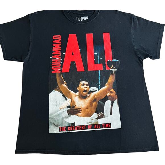 Men's Short Sleeve Cotton T-Shirt Muhammad Ali Graphic Size XL - Picture 1 of 7
